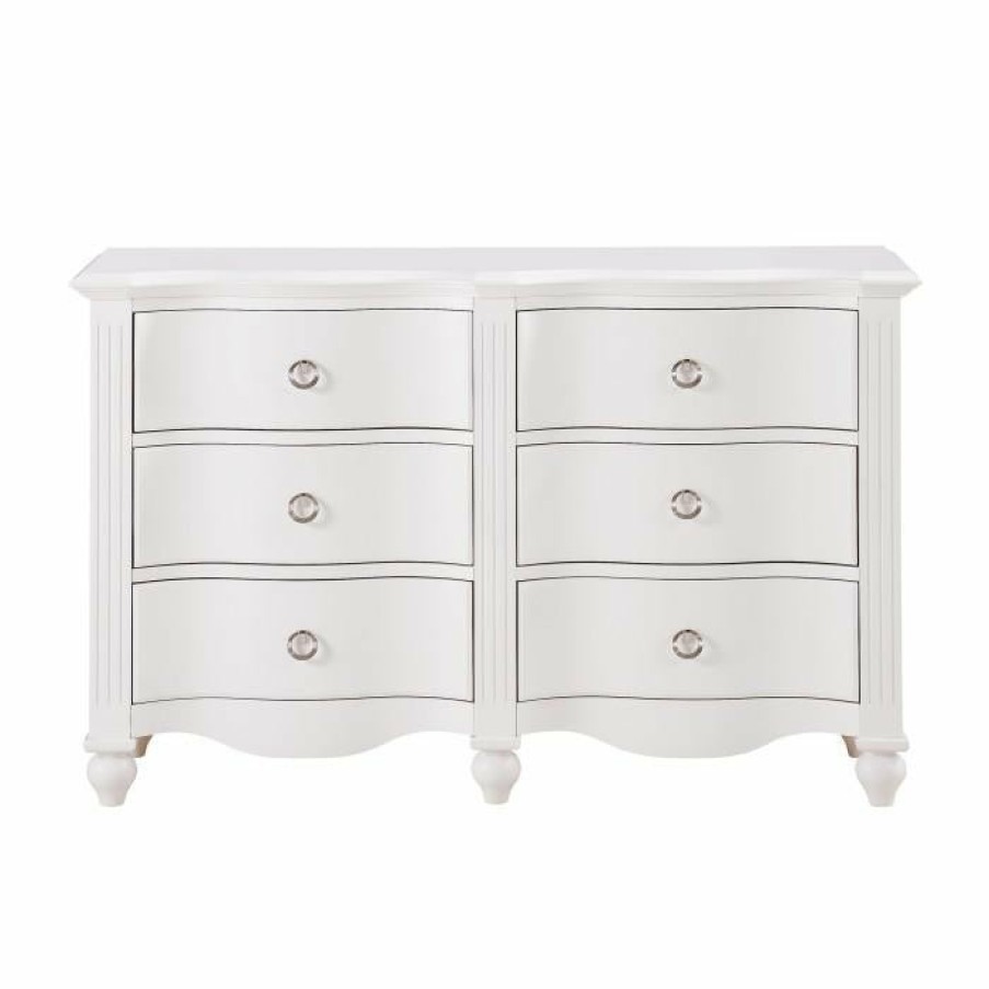 Bedroom Homelegance (Homerica East) | Homelegance Meghan 6 Drawer Dresser In White 2058Wh-5