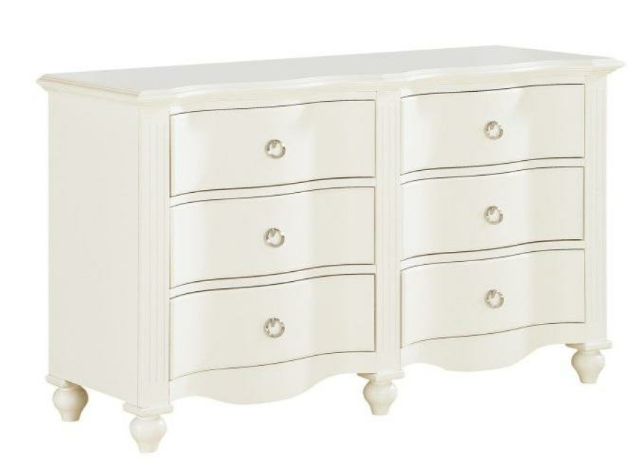 Bedroom Homelegance (Homerica East) | Homelegance Meghan 6 Drawer Dresser In White 2058Wh-5