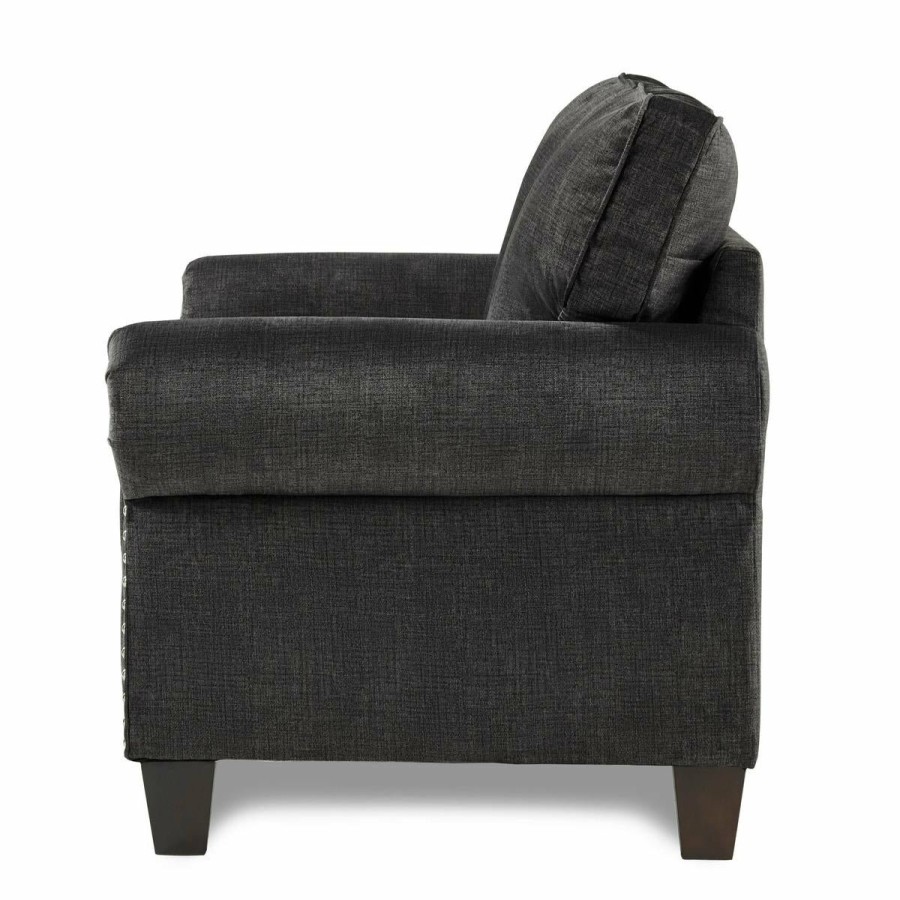 Living Room Homelegance (Homerica East) | Homelegance Furniture Cornelia Chair In Dark Gray 8216Dg-1