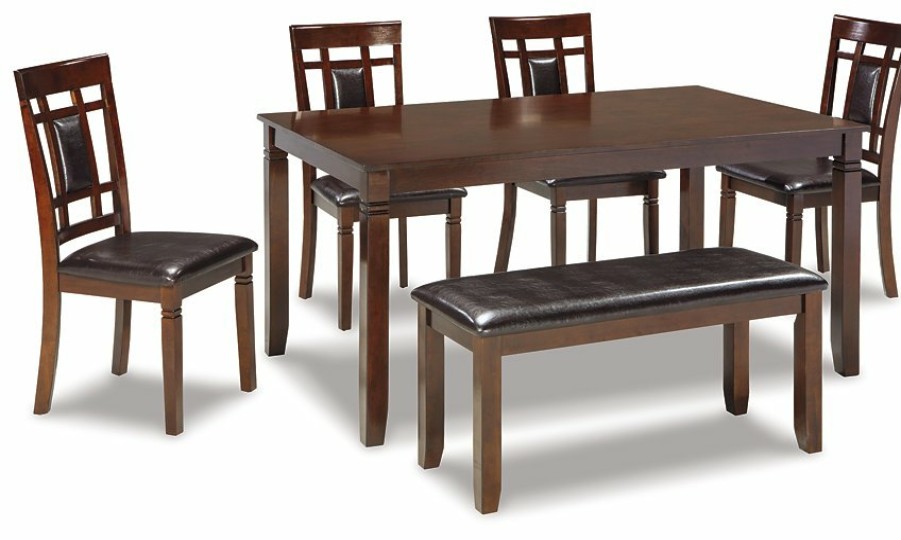 Dining Room Ashley Furniture | Bennox Dining Table And Chairs With Bench (Set Of 6)