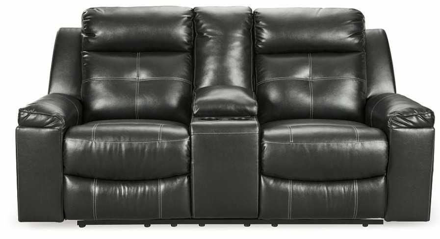 Living Room Ashley Furniture | Kempten Reclining Loveseat With Console