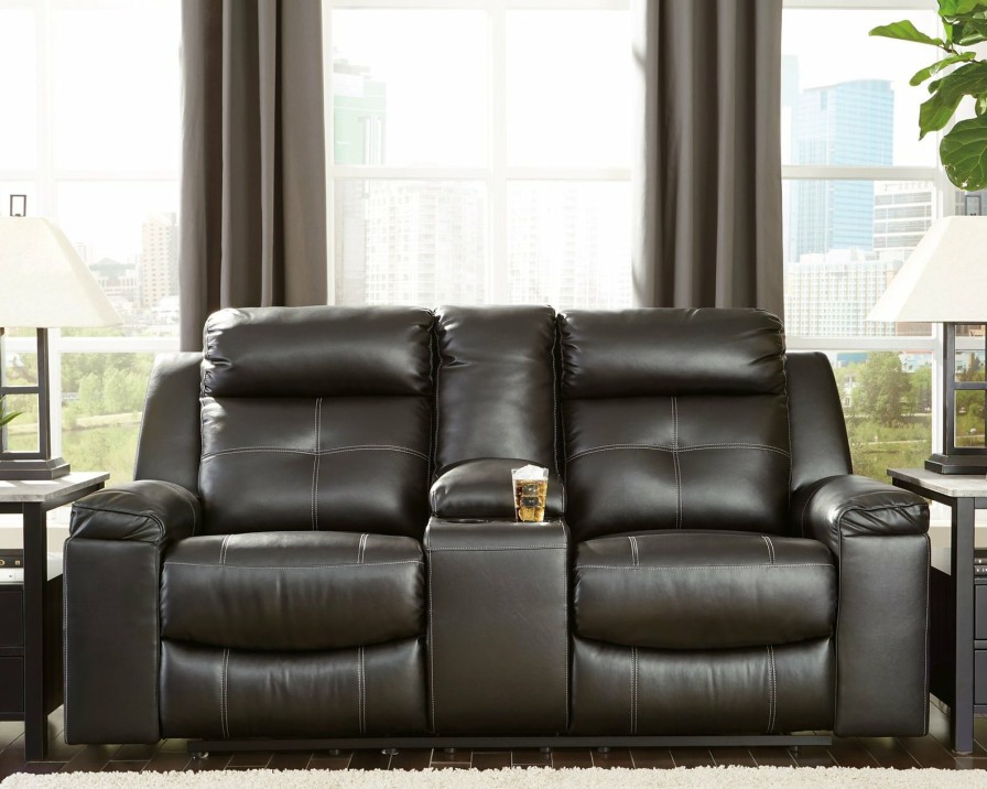 Living Room Ashley Furniture | Kempten Reclining Loveseat With Console