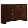 Bedroom Coaster Z2 Premium | Serenity Rich Merlot Nine Drawer Dresser