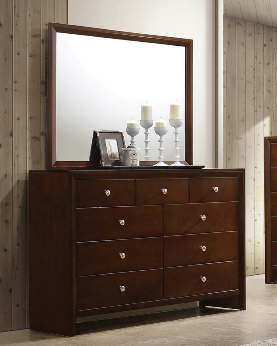 Bedroom Coaster Z2 Premium | Serenity Rich Merlot Nine Drawer Dresser