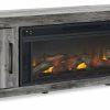 Entertainment Ashley Furniture | Baystorm 73" Tv Stand With Electric Fireplace