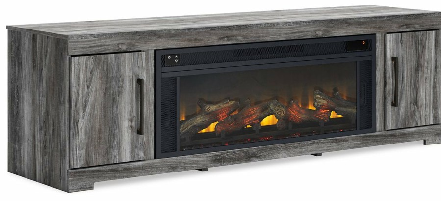 Entertainment Ashley Furniture | Baystorm 73" Tv Stand With Electric Fireplace