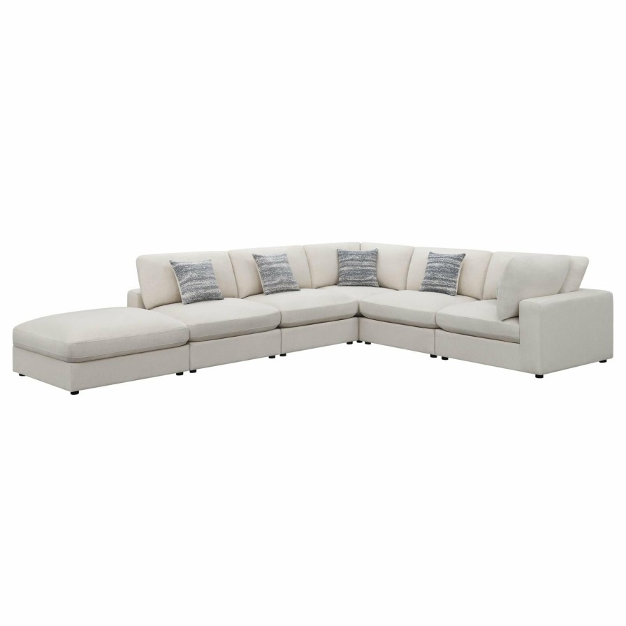 Living Room Coaster Z2 Premium | 551321 Set 6 Pc Sectional Set