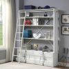 Home Office ACME | Cargo White Bookshelf & Ladder