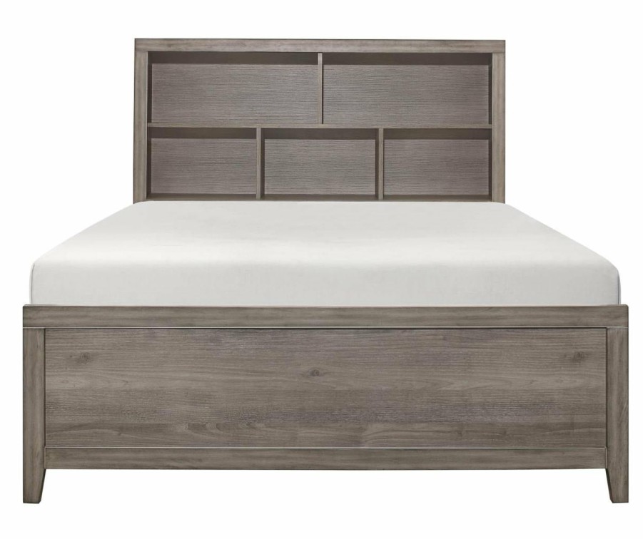 Bedroom Homelegance (Homerica East) | Homelegance Woodrow Queen Platform Bed In Gray 2042Nb-1*