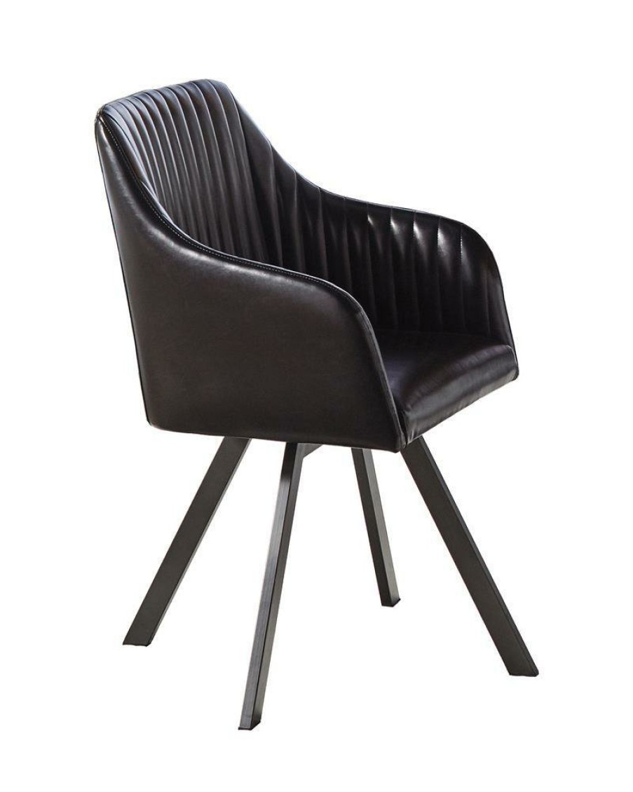 Dining Room Coaster Z2 Premium | 193372Blk Swivel Dining Chair