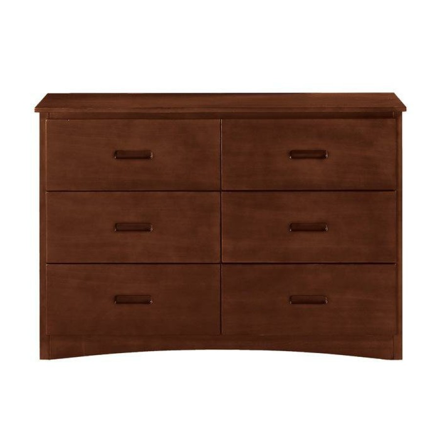 Bedroom Homelegance (Homerica East) | Homelegance Rowe 6 Drawer Dresser In Dark Cherry B2013Dc-5