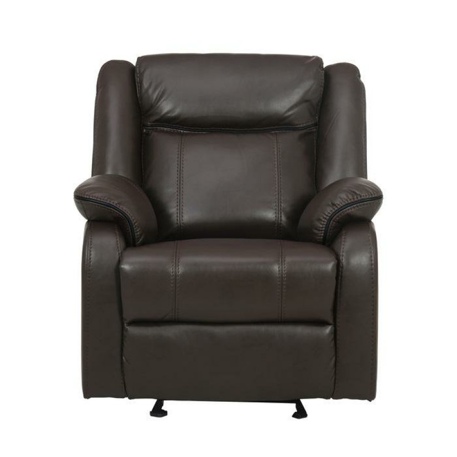 Living Room Homelegance (Homerica East) | Homelegance Furniture Jude Glider Recliner Chair In Brown 8201Brw-1