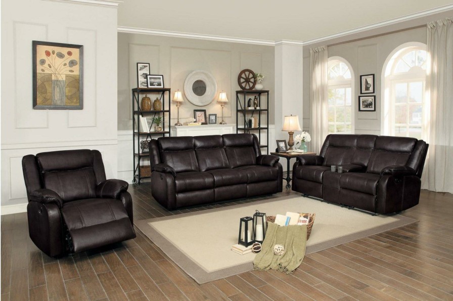 Living Room Homelegance (Homerica East) | Homelegance Furniture Jude Glider Recliner Chair In Brown 8201Brw-1