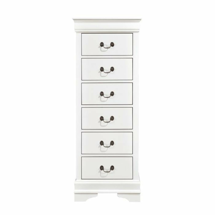 Bedroom Homelegance (Homerica East) | Homelegance Mayville 6 Drawer Lingerie Chest In White 2147W-12