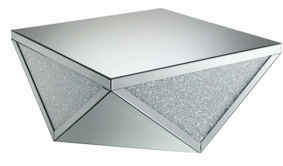 Living Room Coaster Z2 Premium | G722507 Contemporary Silver Coffee Table