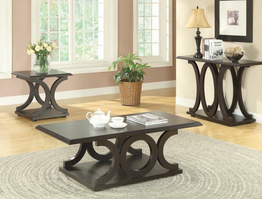 Living Room Coaster Z2 Premium | G703148 Casual Cappuccino Sofa Table