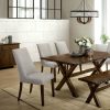 Dining Room FOA East | Woodworth Walnut 6 Pc. Dining Table Set W/ Bench