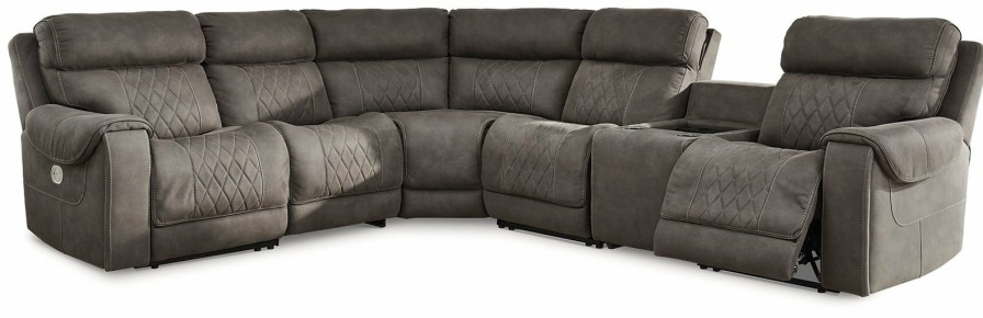 Living Room Ashley Furniture | Hoopster 6-Piece Power Reclining Sectional