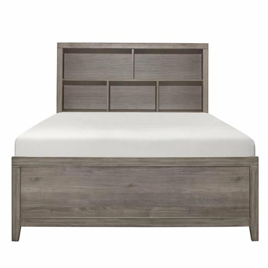 Bedroom Homelegance (Homerica East) | Homelegance Woodrow Full Platform Bed In Gray 2042Nbf-1*