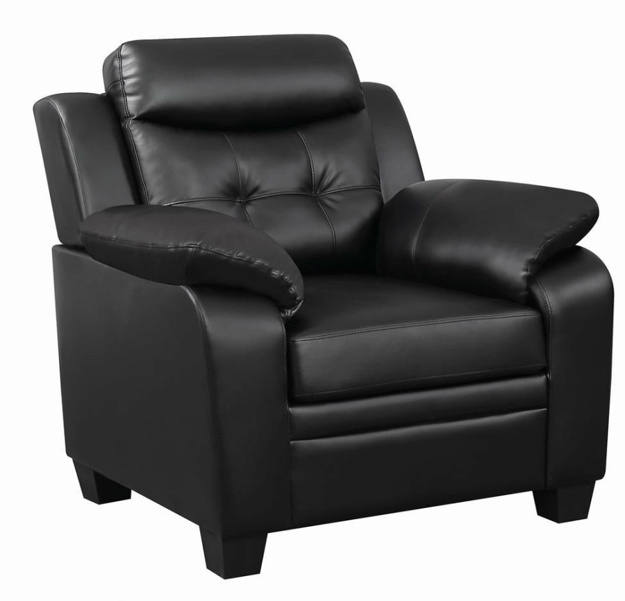 Living Room Coaster Z2 Premium | Finley Casual Black Chair