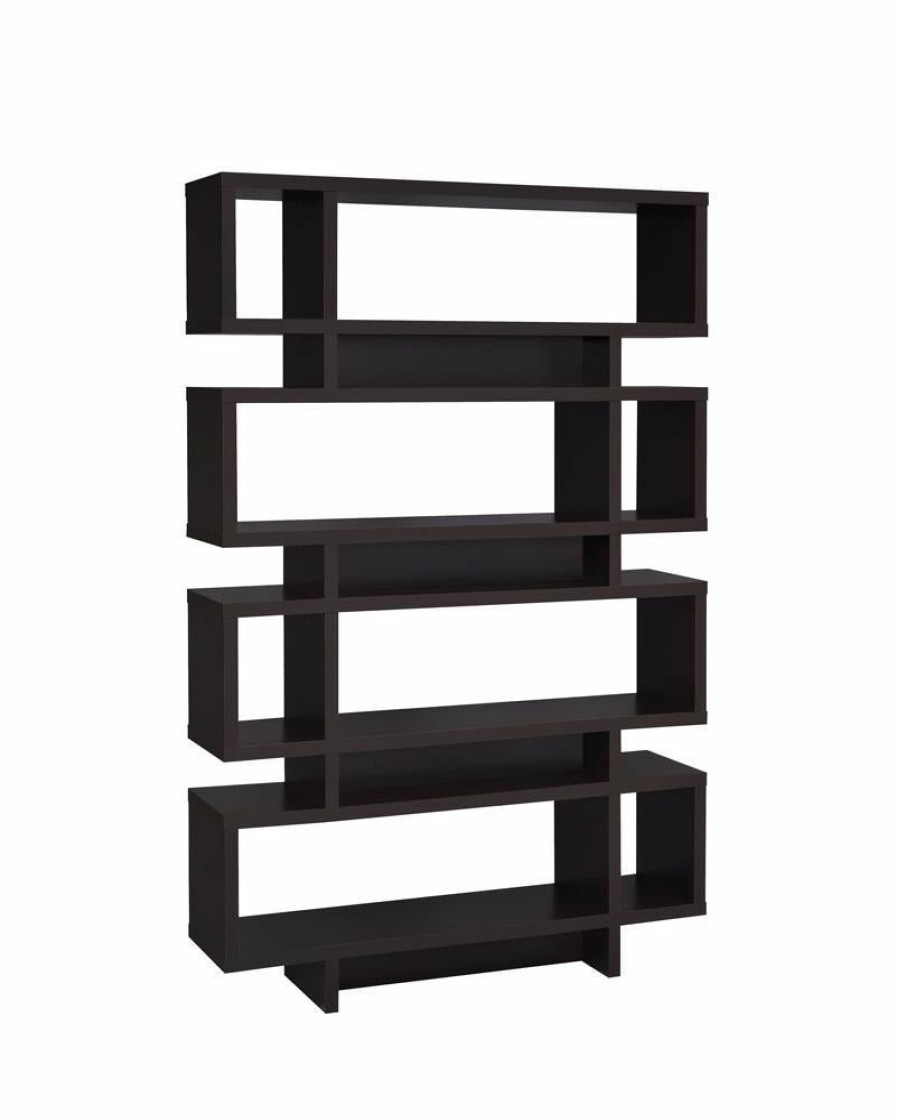 Home Office Coaster Z2 Premium | G800307 Contemporary Cappuccino Bookcase