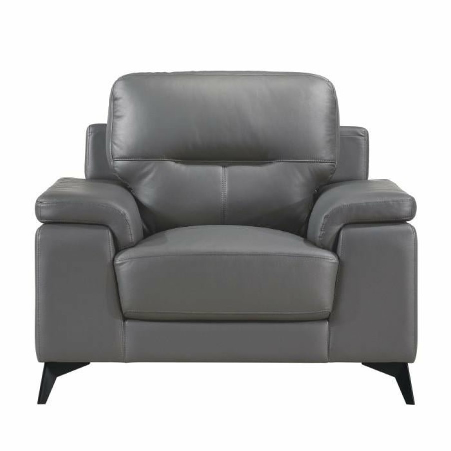 Living Room Homelegance (Homerica East) | Homelegance Furniture Mischa Chair In Dark Gray 9514Dgy-1