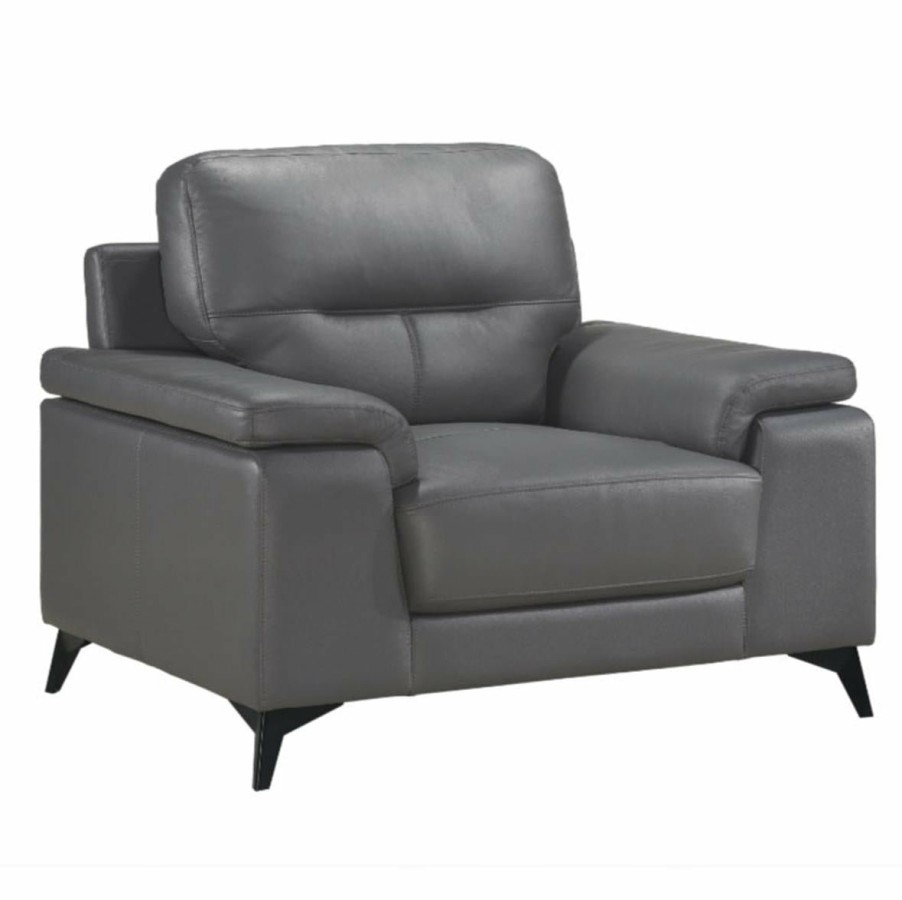 Living Room Homelegance (Homerica East) | Homelegance Furniture Mischa Chair In Dark Gray 9514Dgy-1