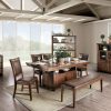 Dining Room FOA East | Wichita Light Walnut 7 Pc. Dining Table Set