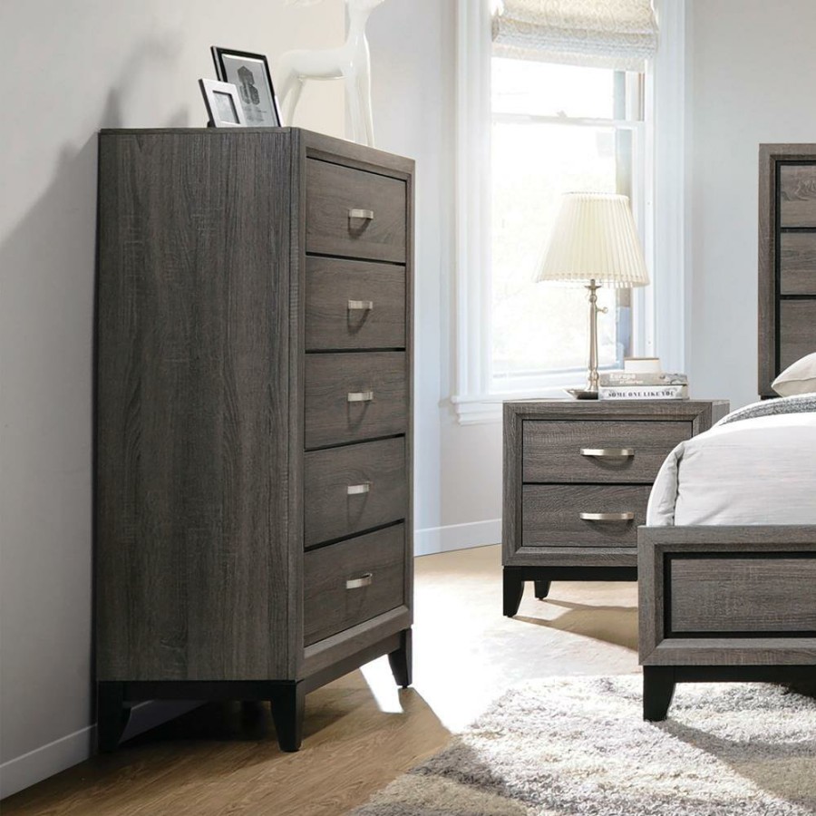 Bedroom Coaster Z2 Premium | Watson Rustic Grey Oak Chest