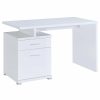 Home Office Coaster Z2 Premium | G800110 Contemporary White Executive Desk