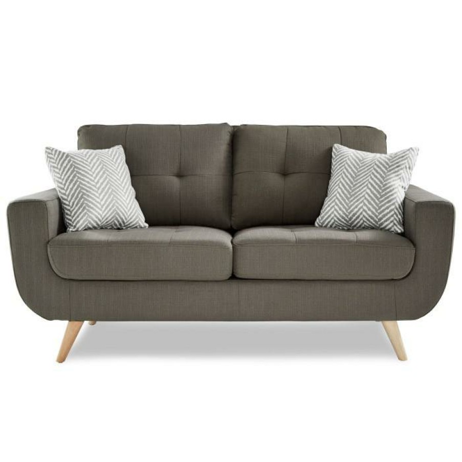 Living Room Homelegance (Homerica East) | Homelegance Furniture Deryn Loveseat In Gray 8327Gy-2