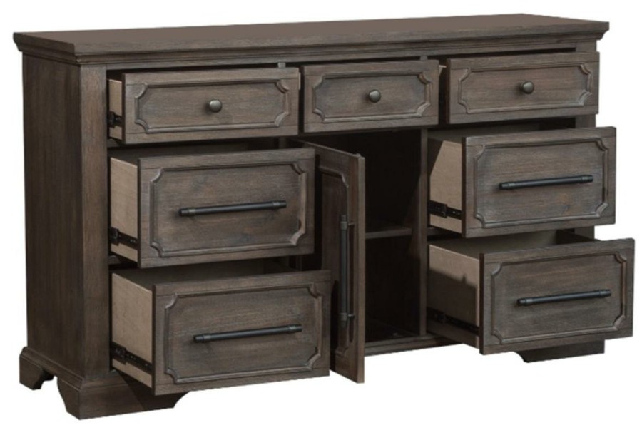 Bedroom Homelegance (Homerica East) | Homelegance Taulon Dresser In Dark Oak 5438-5