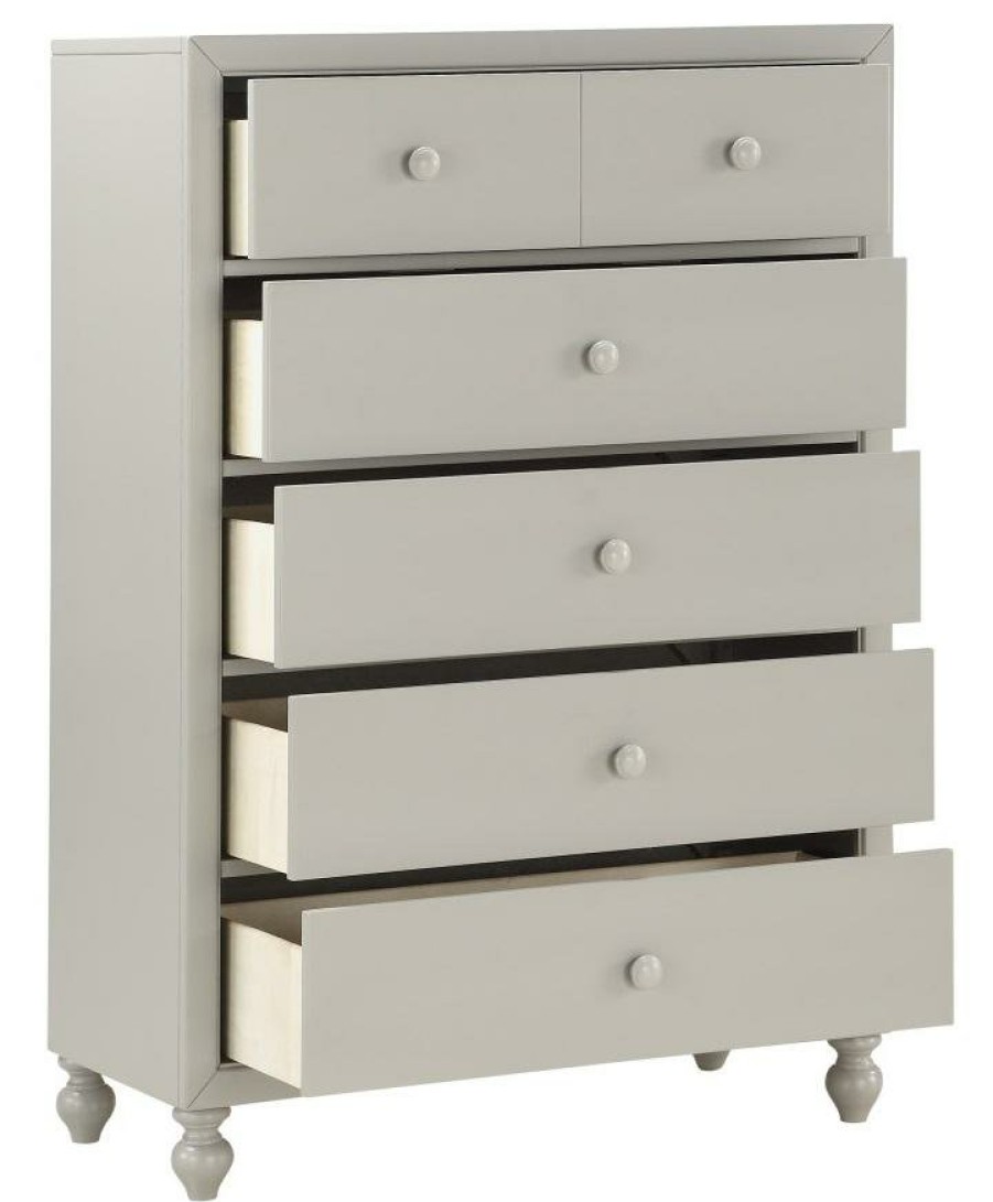 Bedroom Homelegance (Homerica East) | Homelegance Wellsummer 5 Drawer Chest In Gray 1803Gy-9