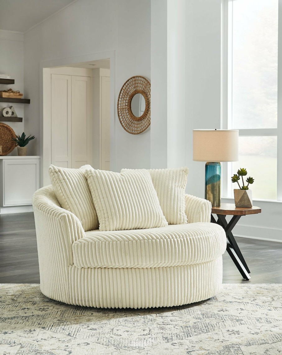 Living Room Ashley Furniture | Lindyn Oversized Swivel Accent Chair