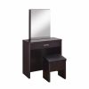 Bedroom Coaster Z2 Premium | Cappuccino Vanity And Storage Bench