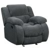 Living Room Coaster Z2 Premium | Weissman Grey Glider Recliner