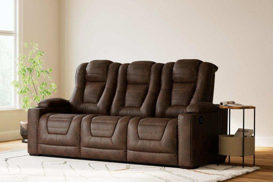 Living Room Ashley Furniture | Owner'S Box Power Reclining Sofa