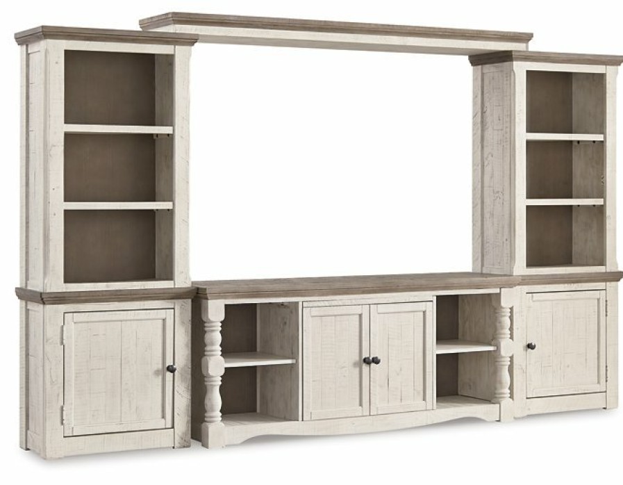 Entertainment Ashley Furniture | Havalance 4-Piece Entertainment Center