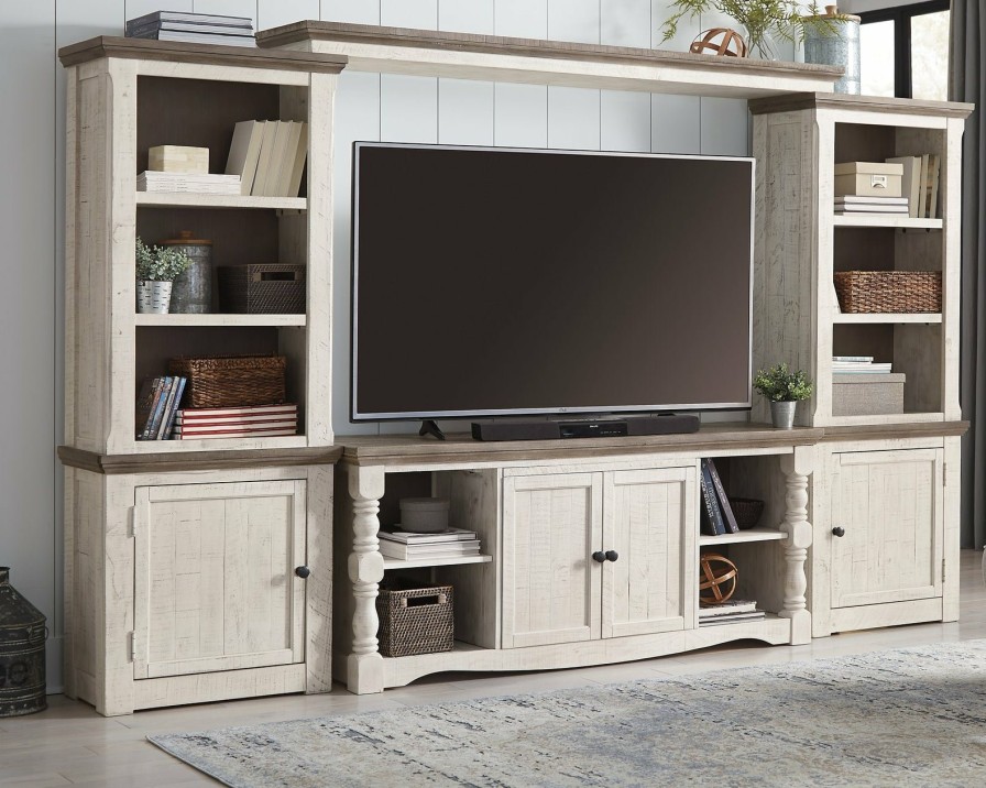 Entertainment Ashley Furniture | Havalance 4-Piece Entertainment Center