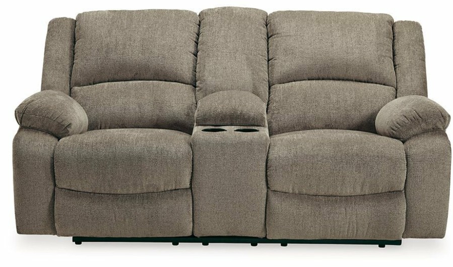 Living Room Ashley Furniture | Draycoll Reclining Loveseat With Console