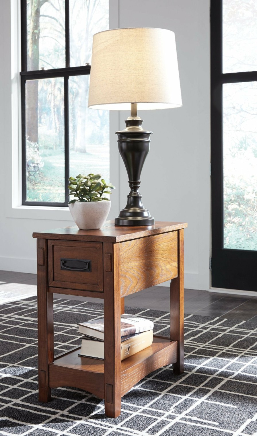 Living Room Ashley Furniture | Breegin Chairside End Table