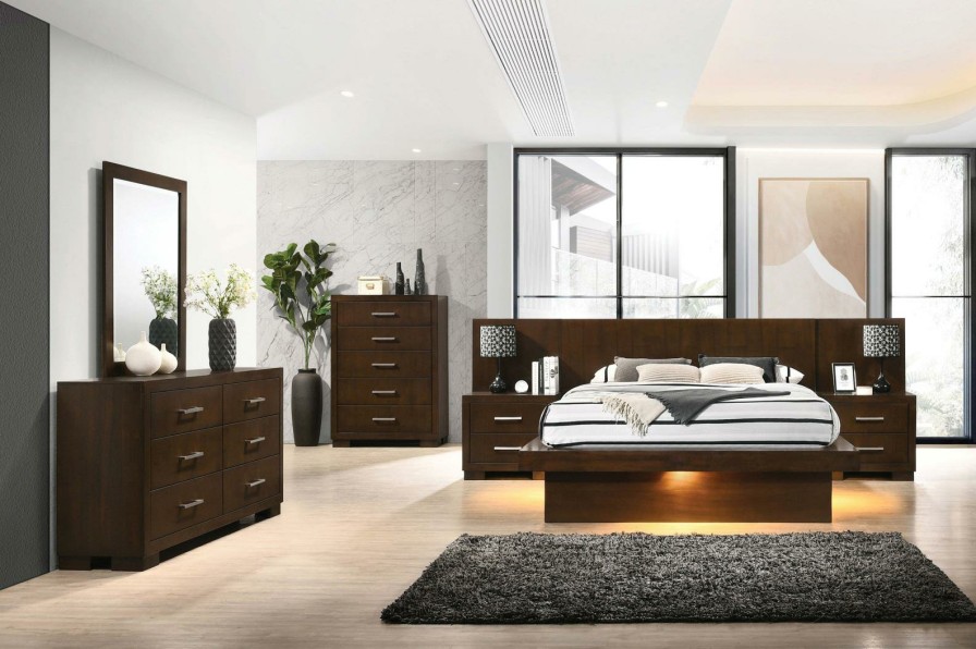 Bedroom Coaster Z2 Premium | Jessica Dark Cappuccino California King Five Piece Bedroom Set