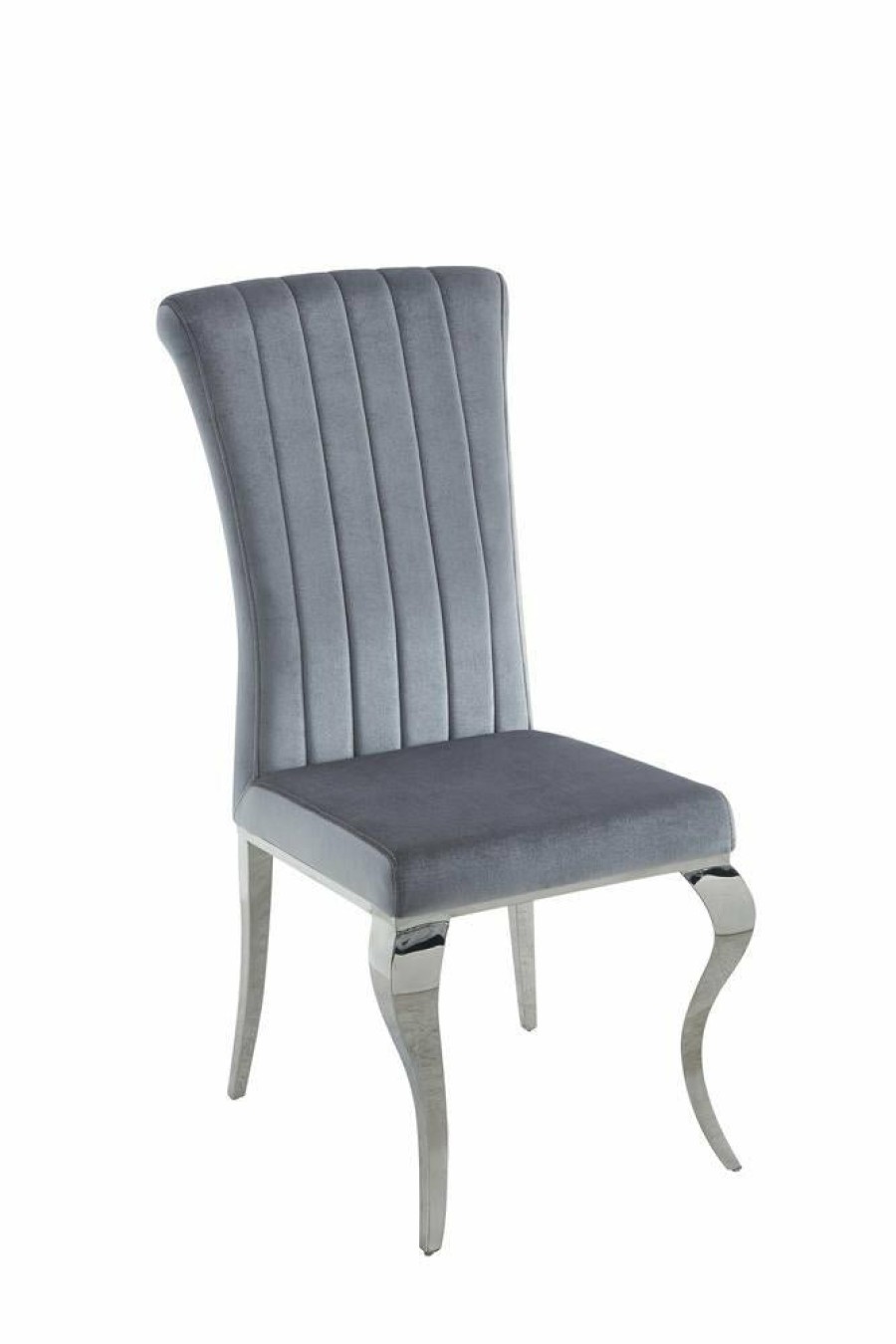 Dining Room Coaster Z2 Premium | Hollywood Glam Chrome Dining Chair