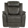 Living Room Homelegance (Homerica East) | Homelegance Furniture Centeroak Reclining Chair In Gray 9479Brg-1