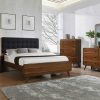 Bedroom Coaster Z2 Premium | Robyn Mid Century Modern Dark Walnut Queen Five Piece Set