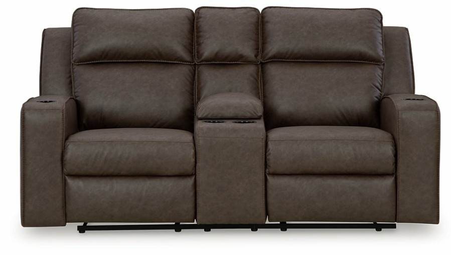 Living Room Ashley Furniture | Lavenhorne Reclining Loveseat With Console