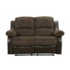 Living Room Homelegance (Homerica East) | Homelegance Furniture Granley Double Reclining Loveseat In Chocolate 9700Fcp-2