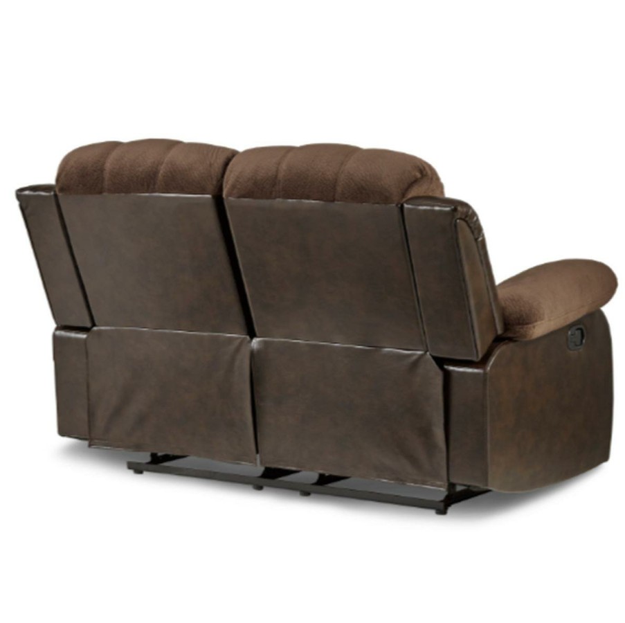 Living Room Homelegance (Homerica East) | Homelegance Furniture Granley Double Reclining Loveseat In Chocolate 9700Fcp-2