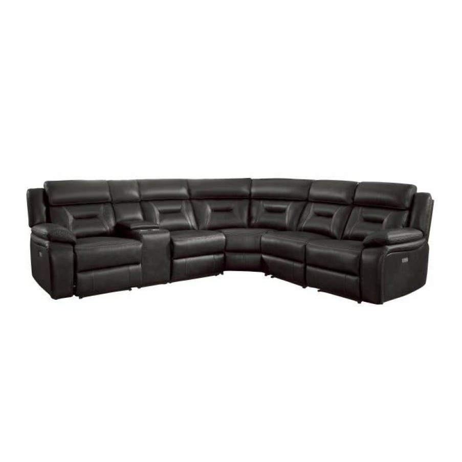 Living Room Homelegance (Homerica East) | Homelegance Furniture Amite 6Pc Sectional Sofa In Dark Gray