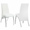 Dining Room Coaster Z2 Premium | Ophelia Contemporary White Dining Chair